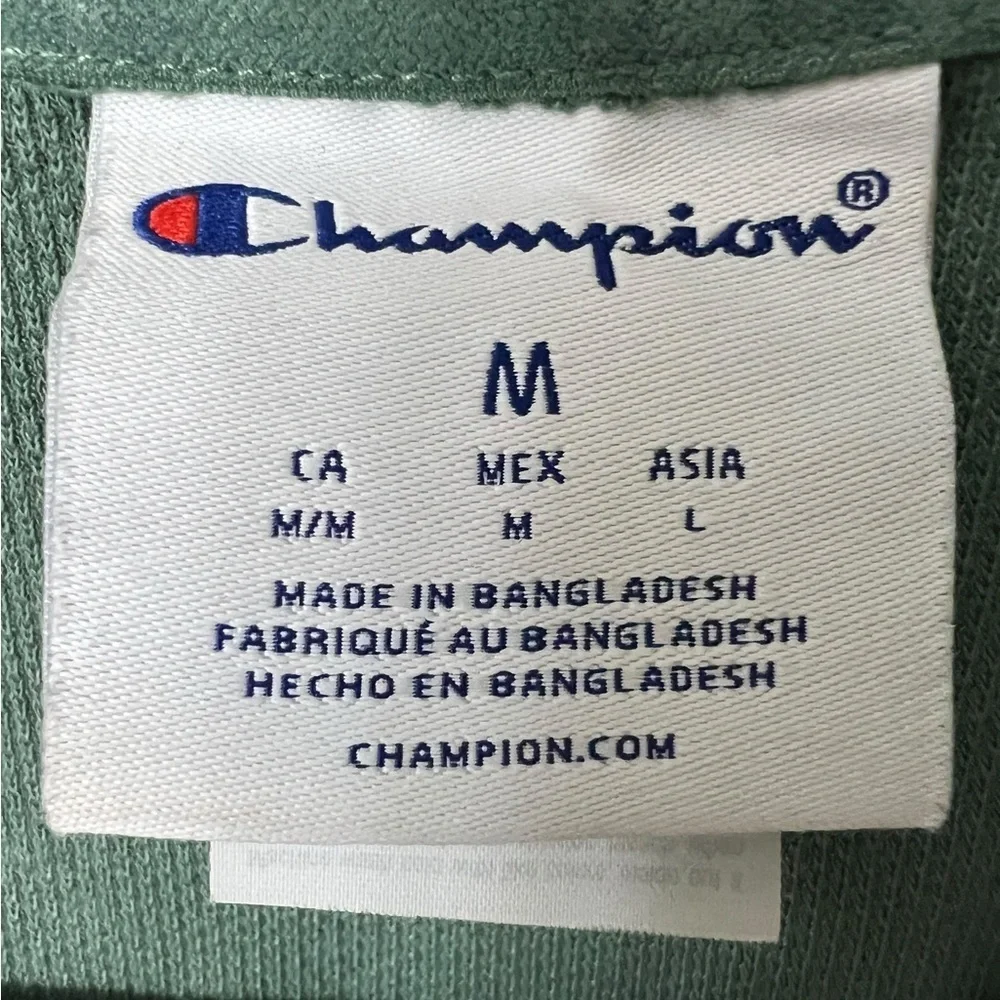 Champion Campus Pique 1/4-Zip Pullover Sweatshirt- Size M - Picture 5 of 7